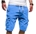 Herren Atmungsaktive Anti-Falten Chino Cargo Schnelltrocknende Shorts Mehrere Taschen Sommer Strandhose | ZK36 
