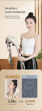 Knetendes Shiatsu M-förmiges Nacken-Schulter-Massagegerät mit Infrarot-Heizung Nacken-Schulter-Massagegerät | R8 