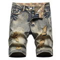 Herrenmode Zerrissene Kleidung Bermuda Sommer Baumwolle Atmungsaktive Jeansshorts | 861 