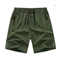 Schnelltrocknende Sportshorts für Herren im Sommer mit Reißverschlusstaschen, atmungsaktiv, leicht und bequem, mit Kordelzug | 8907 
