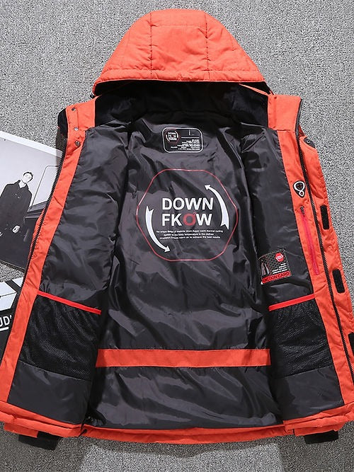 Herren Parka Entendaunenjacke Wintermantel Dicke Kapuze Puffer Wanderwarme Jacke | 1987 