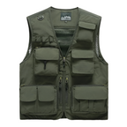 Herren Multi Taschen Cargo Weste Angeln Pullover Für Klettern Camping Wandern Sommer Weste Top 