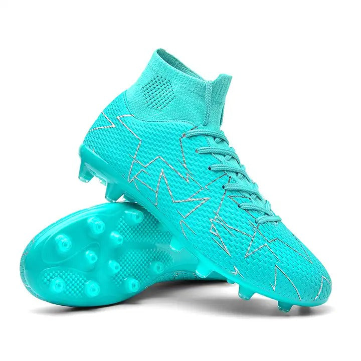 Breathable High Top Football Shoes Long Nails Football Training "Ronaldo Cleats" | 23152