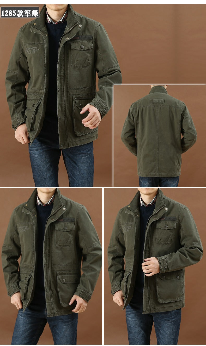 Herren Militärjacke mit mehreren Taschen, lässig, taktische Jacken, männlich, Caquetá Hombre | 9885 
