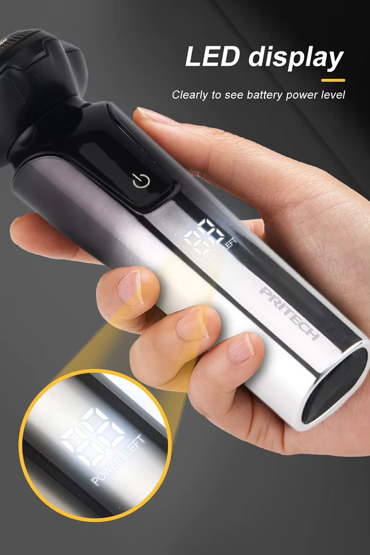 Elektrischer Herrenrasierer mit 3 Rotationsklingen für sanfte und präzise Pflege | RSM-2223 