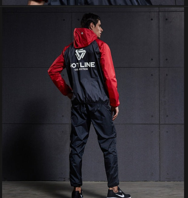 Hochwertiger Saunaanzug für Herren, Saunajacke, Hose, Trainingsanzüge fürs Fitnessstudio | TC2882 