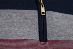 Herren Strickpullover mit Stehkragen und halbem Reißverschluss – Slim Fit Pullover für Herbst &amp; Winter | Y245 