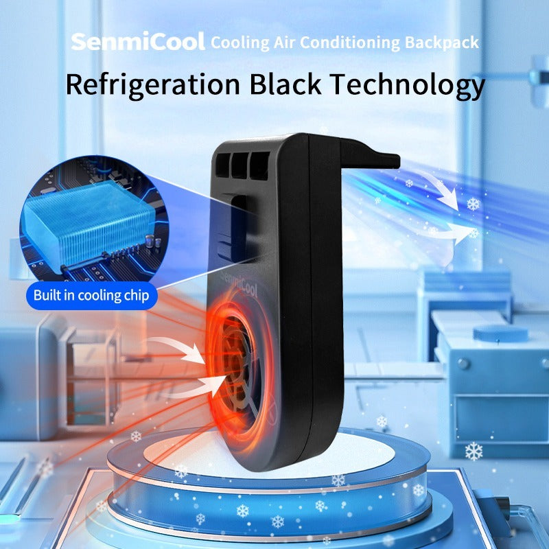 SenmiCool 30L Outdoor-Sommer-AC-Rucksack mit Halbleiter-Mini-Klimaanlage und Ventilator für Wandern, muslimische Pilgerfahrt, Hadsch, Umrah, Reisen und Bergsteigen 