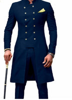 Herren Zweireiher Smoking Anzug Hochzeit Bräutigam Slim Jacke + Hose | 1873