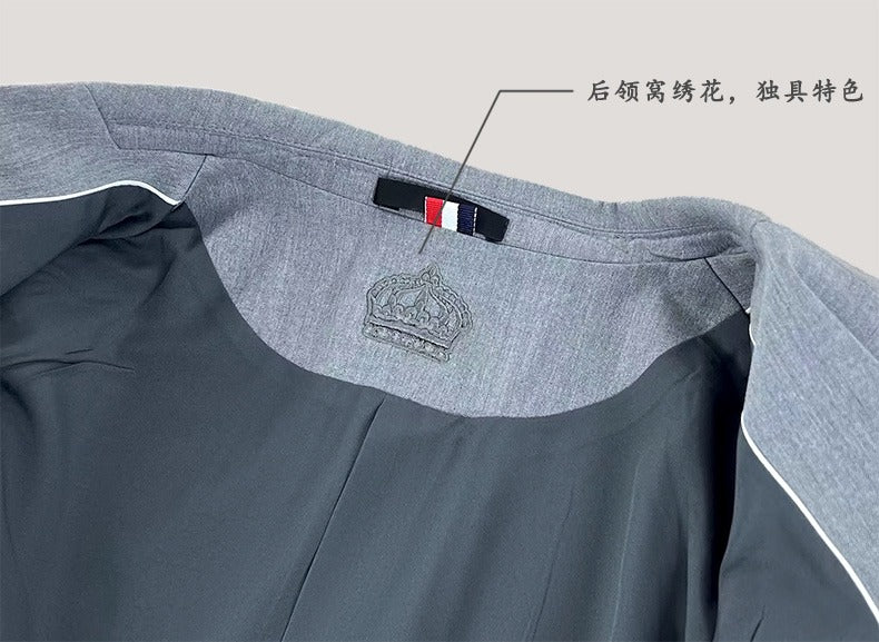 Sharp &amp; Tailored Herren 3-teiliges Slim Fit Einreihiger Anzug Blazer Hochzeit Business Anzughose und Weste Set | HC69 