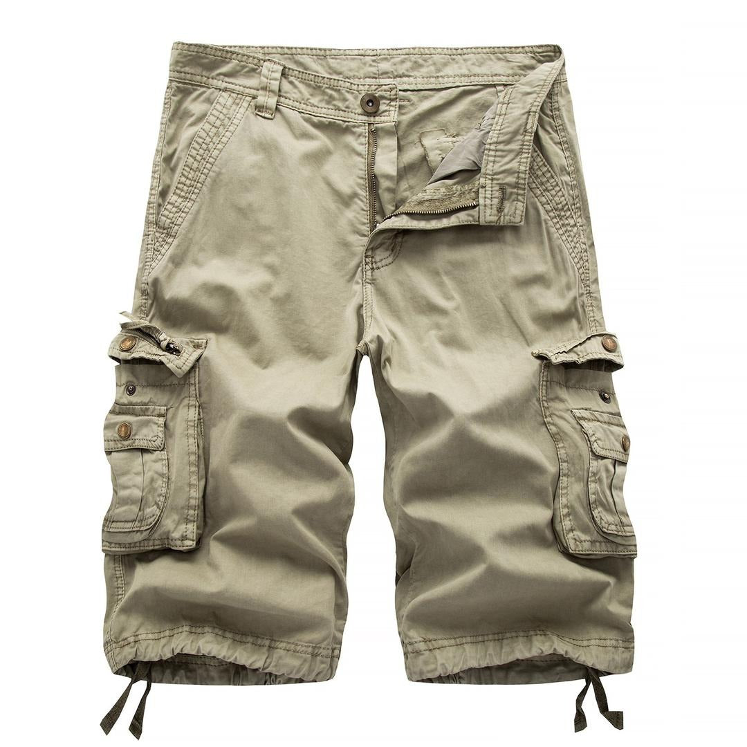 Übergröße Herren Cargo Combat Shorts Baumwolle Vielseitige Halbhose Twill Knie 3/4 Short Große Größe Taille von 36" - 48" | A082
