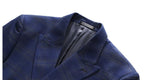 Dreiteiliger Herrenanzug mit Karomuster, Slim Fit, zweireihig, kariert, Jacke, Weste, Hose | 6027