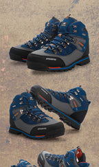 Hochwertige Wanderstiefel, rutschfest, atmungsaktiv, zum Schnüren, hohe Stiefel für Outdoor-Klettern und Trekking | 8037
