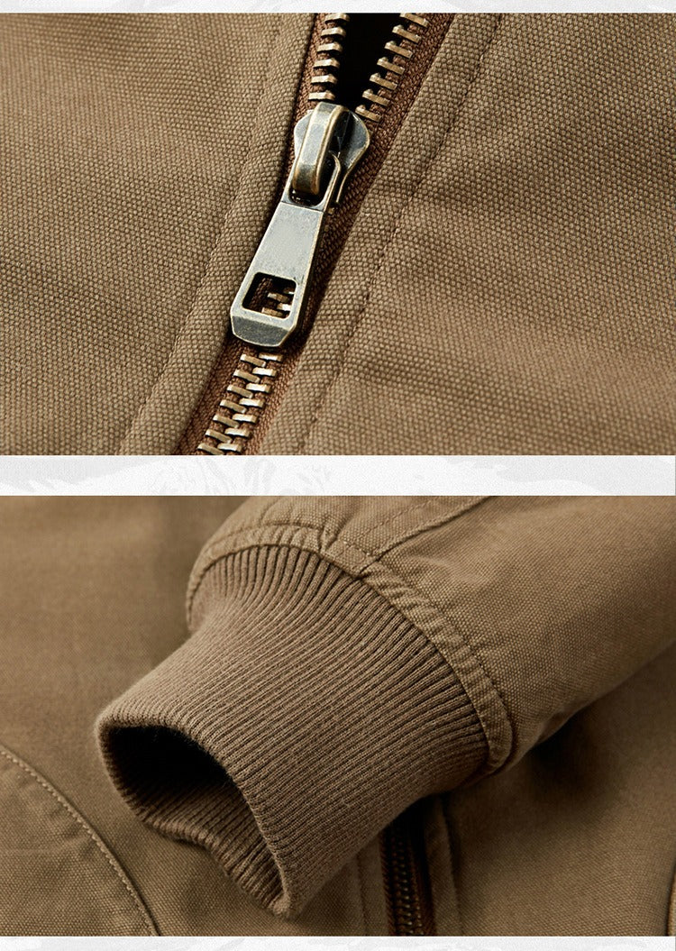 Herren Bomberjacke mit Kapuze Luxusjacke Motorrad Vintage Jacke | 8021 