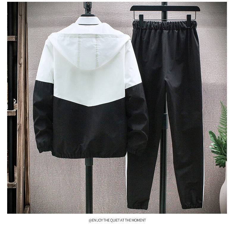 Herren Trainingsanzug Jogging Set 2-teilig Gym Fitness Winddicht Sweat Suit Jacken Set | TZ7801 