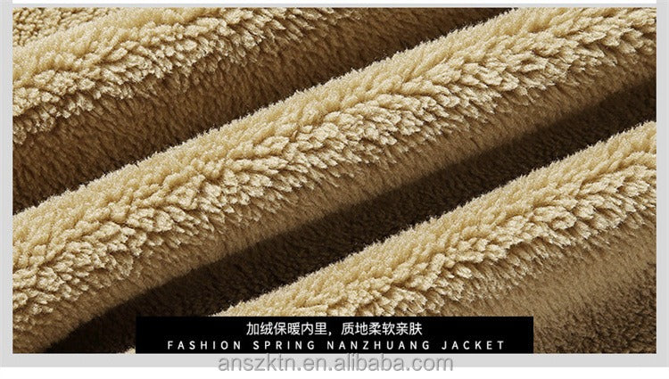 Dicke, warme Militärparkajacke für Herren mit Pelzkragen und Fleecefutter – Winterbombermantel | BK19811 