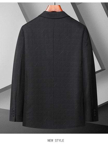 Men's Plus Size Casual Blazer | Stretch & Non-Iron Checkered Sport Coat | Oversized Comfort Fit Jacket for Big Gentlemen | XKX-Q5573