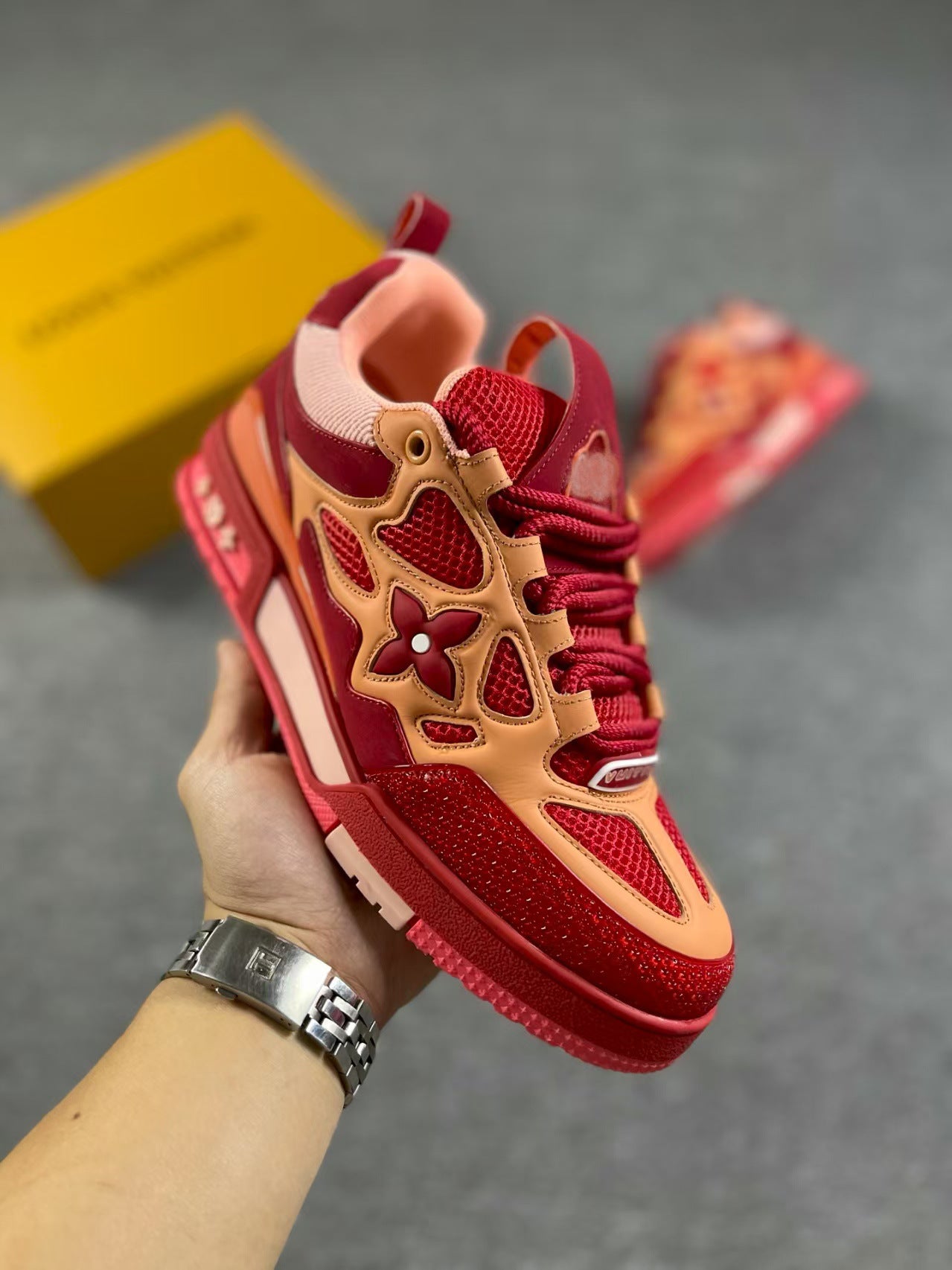 Unisex Donut Thick-Soled Dad Sneakers | Height-Increasing Chunky Trainers | Fashion Casual Lace-Up Sports Shoes | 12124