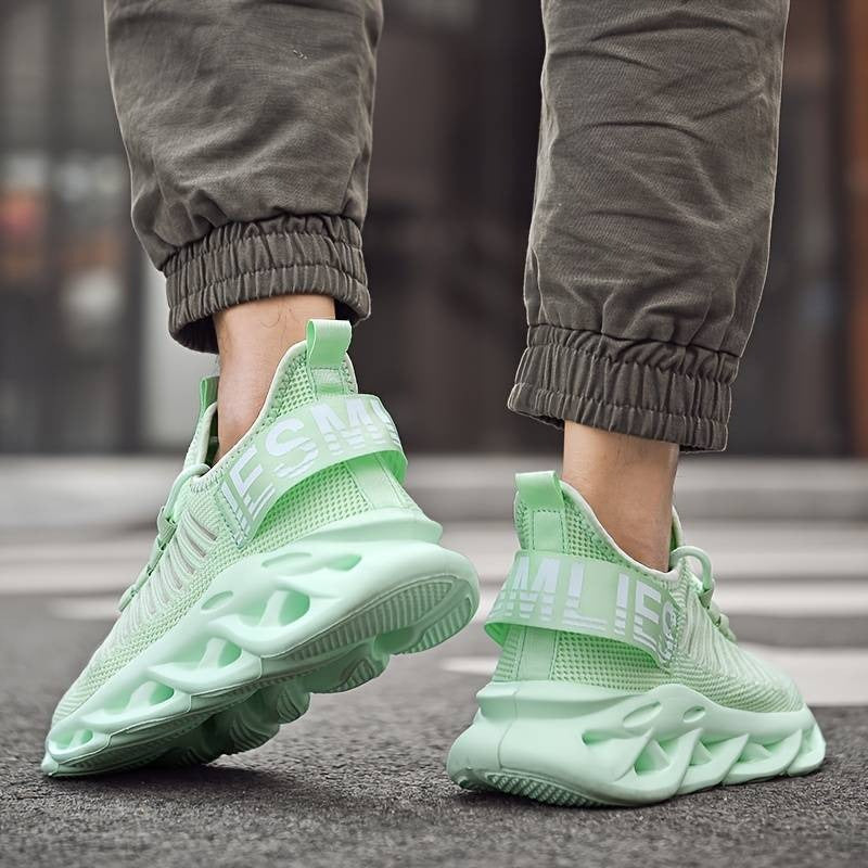 Atmungsaktive Strick-Sneaker zum Spazierengehen, leichte Sportschuhe, bequeme Low-Top-Sport-Turnschuhe | G101 