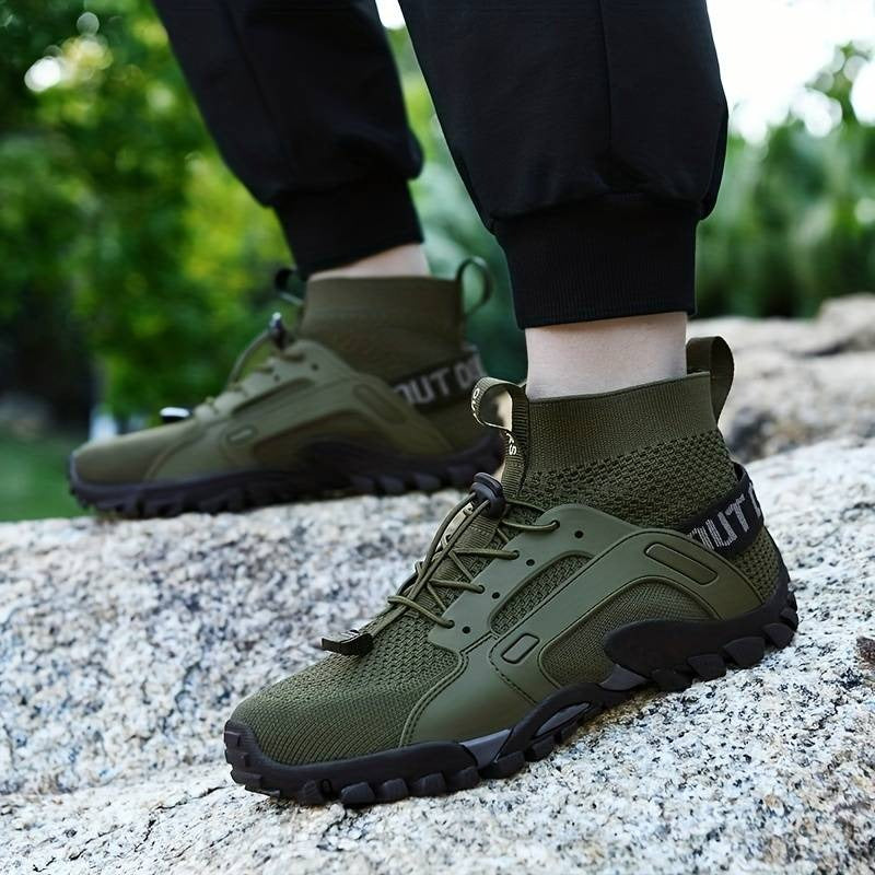 Trendige, ultraatmungsaktive Herren-Sneaker, strapazierfähige und rutschfeste Outdoor-Wander- und Angelschuhe | W-25 