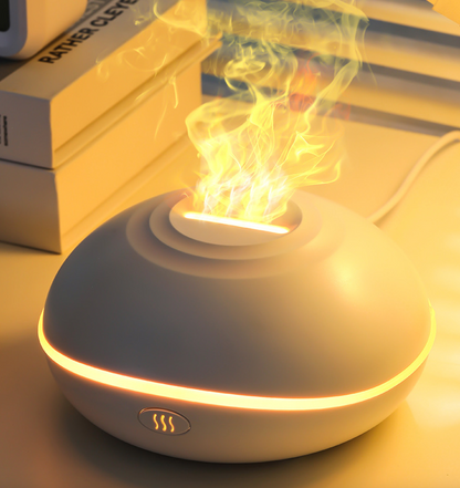 Aromatherapie-Diffusor mit realistischem Flammeneffekt – 7-farbiger LED-Luftbefeuchter mit USB-Stromversorgung für Zuhause, Büro und Schlafzimmer | SD13 