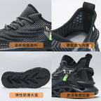 Virale TikTok Herren-Sportschuhe zum Laufen und Schnüren 2024 Trendy Casual Twist Sole Ultraleichte strukturierte Sneakers Bequeme Schuhe | 2206 