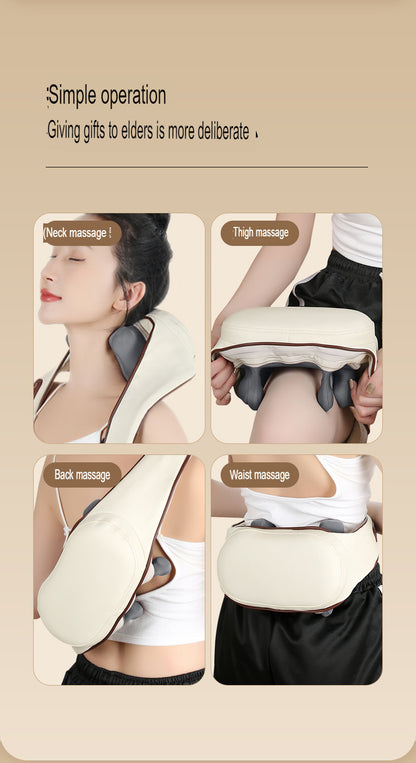 Kneading Shiatsu M Shape Neck Shoulder Massager With Infrared Heating Neck Shoulder Massager | R8