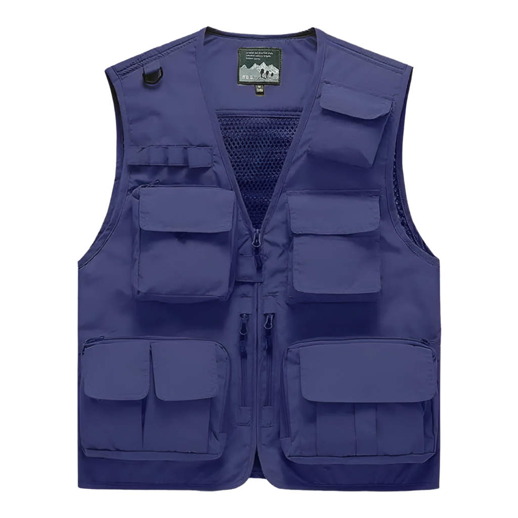Herren Multi Taschen Cargo Weste Angeln Pullover Für Klettern Camping Wandern Sommer Weste Top 