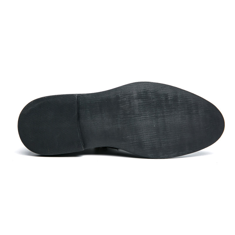 Herren Business-Loafer mit spitzer Zehenpartie und Reißverschluss, edel, gutaussehend, formelle Abendschuhe | 7823 