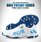 Premium PGM Men's Golf Shoes | Rotating Lace System | Waterproof & Breathable Anti-Slip Athletic Footwear