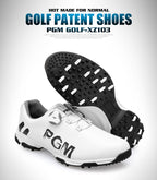 Premium PGM Men's Golf Shoes | Rotating Lace System | Waterproof & Breathable Anti-Slip Athletic Footwear