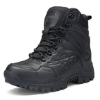 Hohe Mil-Com-Stiefel mit seitlichem Reißverschluss | Armee-Sicherheitsschuhe | A09