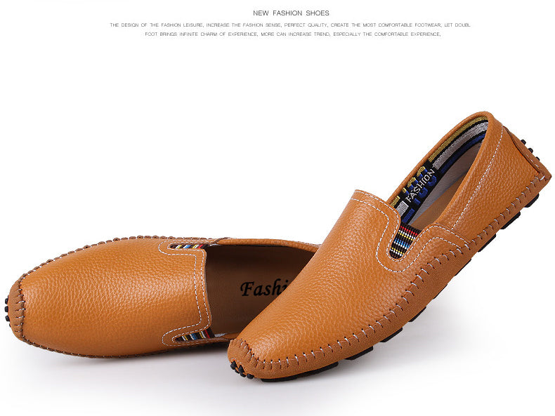 Mocassins à enfiler urbains chics cousus à la main pour hommes | Chaussures de marche | 9898 