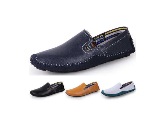 Mocassins à enfiler urbains chics cousus à la main pour hommes | Chaussures de marche | 9898 