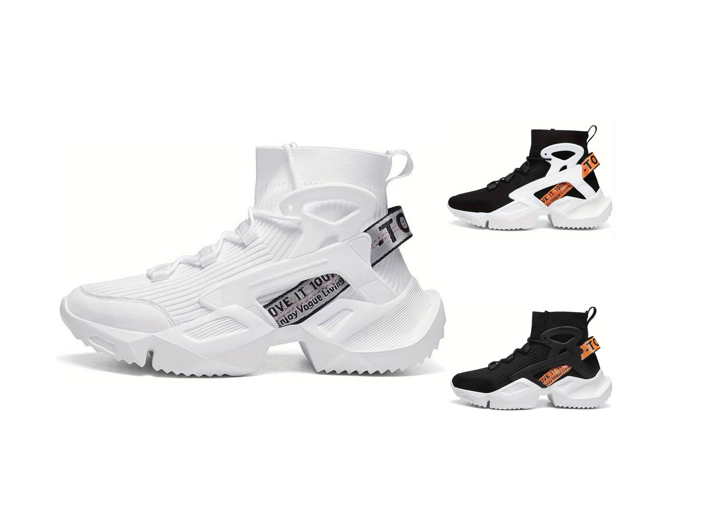 Men Training Shoes Mid Top Anti Slip Outdoor Trainers Wearable Sports Sneakers | L803