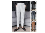 Stilvolle Business-Anzughose mit Plissee, trendige Mode, hohe Taille, lässig, schmale Passform, Vintage-Bleistifthose, Büro-Anzughose | F01 