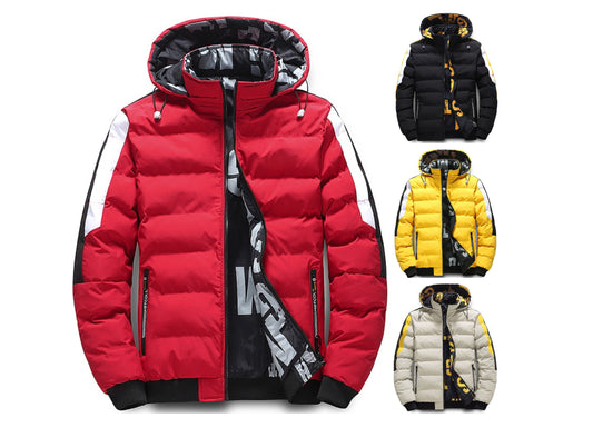 Men's Hooded Puffer Jacket Casual Regular Fit Winter Coat Down Jacket | 2021/TL