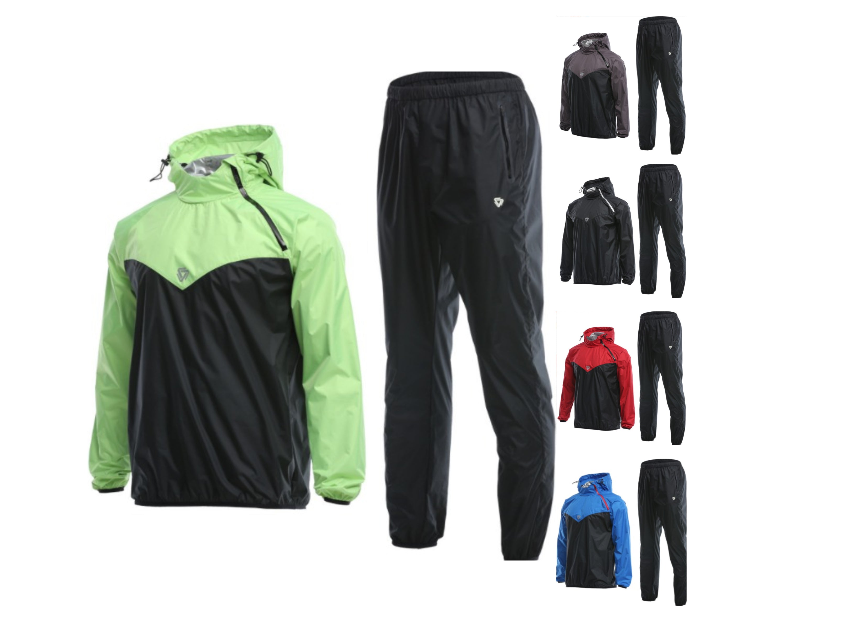 Hochwertiger Saunaanzug für Herren, Saunajacke, Hose, Trainingsanzüge fürs Fitnessstudio | TC2882 