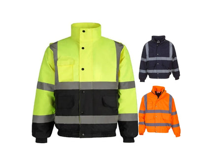 High Visibility Hi-Vis Reflective Safety Fleece Jackets – Warm Winter Workwear | GHVP211&218