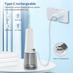 Wasserdichter, wiederaufladbarer, kabelloser, elektrischer, tragbarer Jet-Zahnreinigungs-Munddusche mit Wasser-Flosser | 