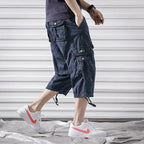 Neue Cargo-Shorts für Herren, lang, knielang, Freizeithose | 5820 