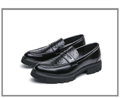 Premium Men's Penny Loafers Formal Business Slip On Loafers Leather Shoes | 8851