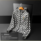 Herren Bomberjacke Jogging Kapuzenmantel Streetwear Slim Casual Dünne Jacke | D208-JK83001 