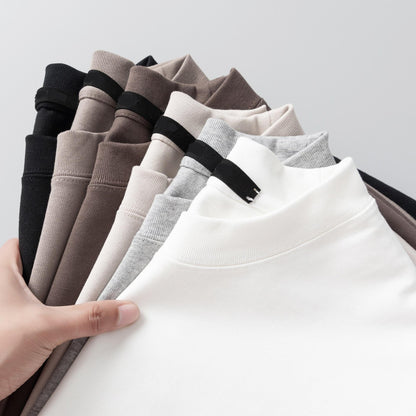 Schweres Baumwoll-T-Shirt für Herren – Sommerliche, lässige, lockere Passform, einfarbig, kurze Ärmel | BT1014 