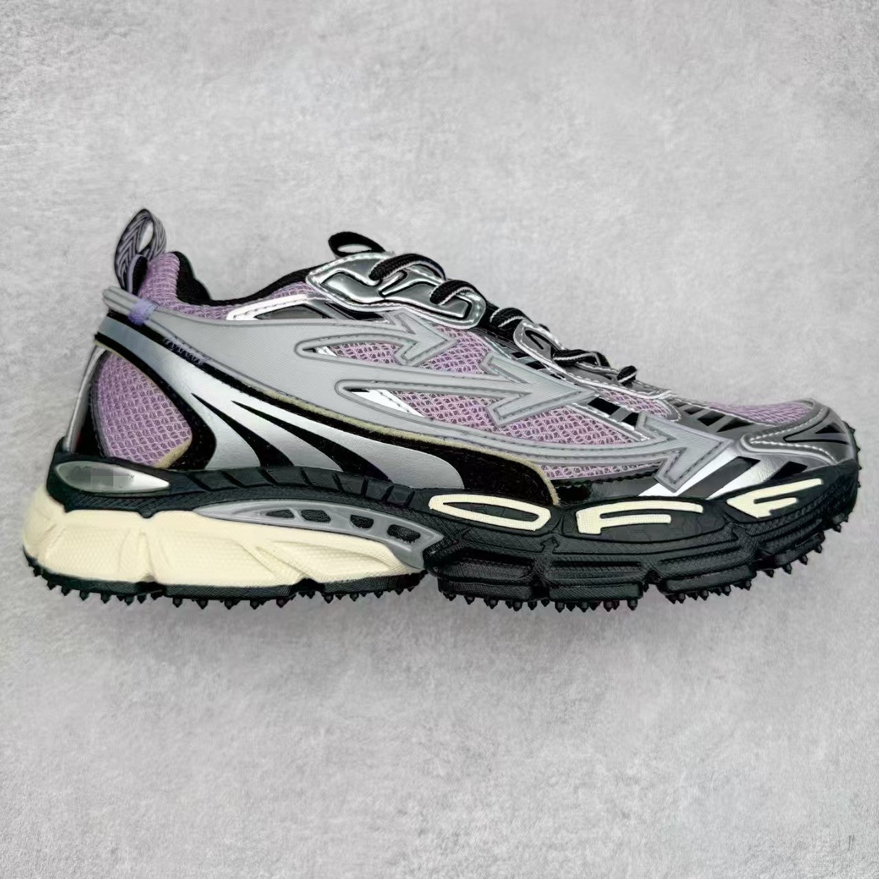 Off-White Premium Chunky Dad Sneakers Unisex Thick-Sole Casual Shoes Arrow Design Height-Increasing Trainers