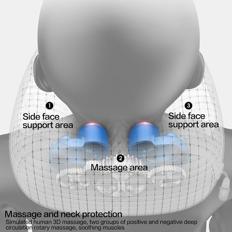 Elektrisches wiederaufladbares Körperkissen-Relaxmassagegerät, beheiztes Vibrationsmassagegerät | TH001 