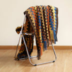 Kuschelige Strickdecke mit Quasten, weicher und stilvoller Überwurf für Wohnkomfort | JB013 