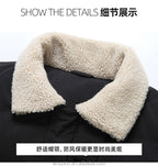 Kurze Herren-Daunenjacke – Wasserdichter weißer Entendaunenmantel mit Revers | L23 