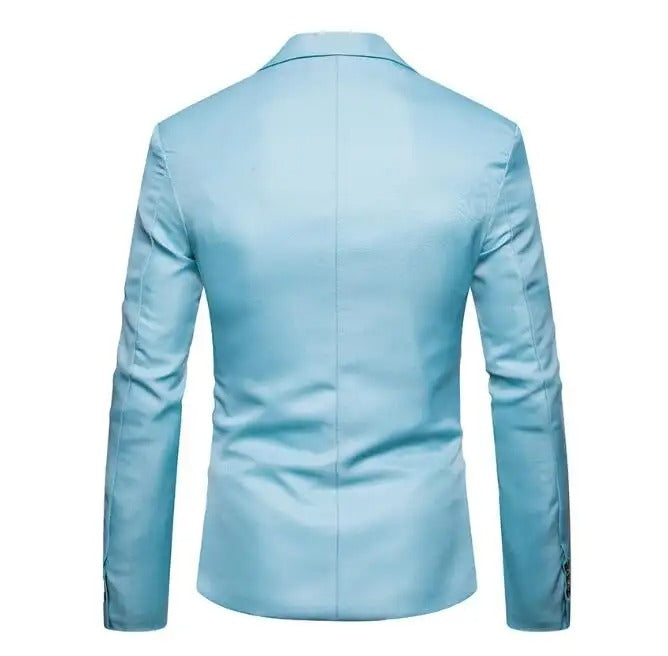 High Quality England Fashion Slim Fit Blazer Solid Color Business Casual Party Wedding Suit Coat | X09