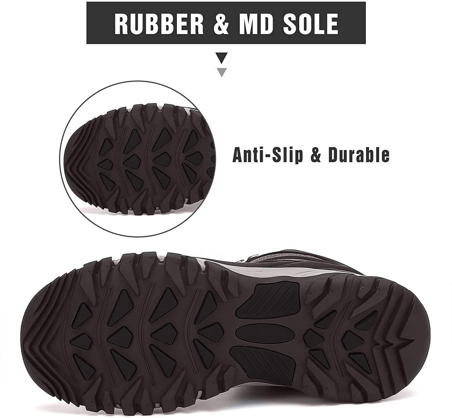 Herren Atmungsaktiv Wasserdicht Strapazierfähige Zehenpartie Anti-Rutsch Sicherheits Trekking Wanderschuhe | A15 